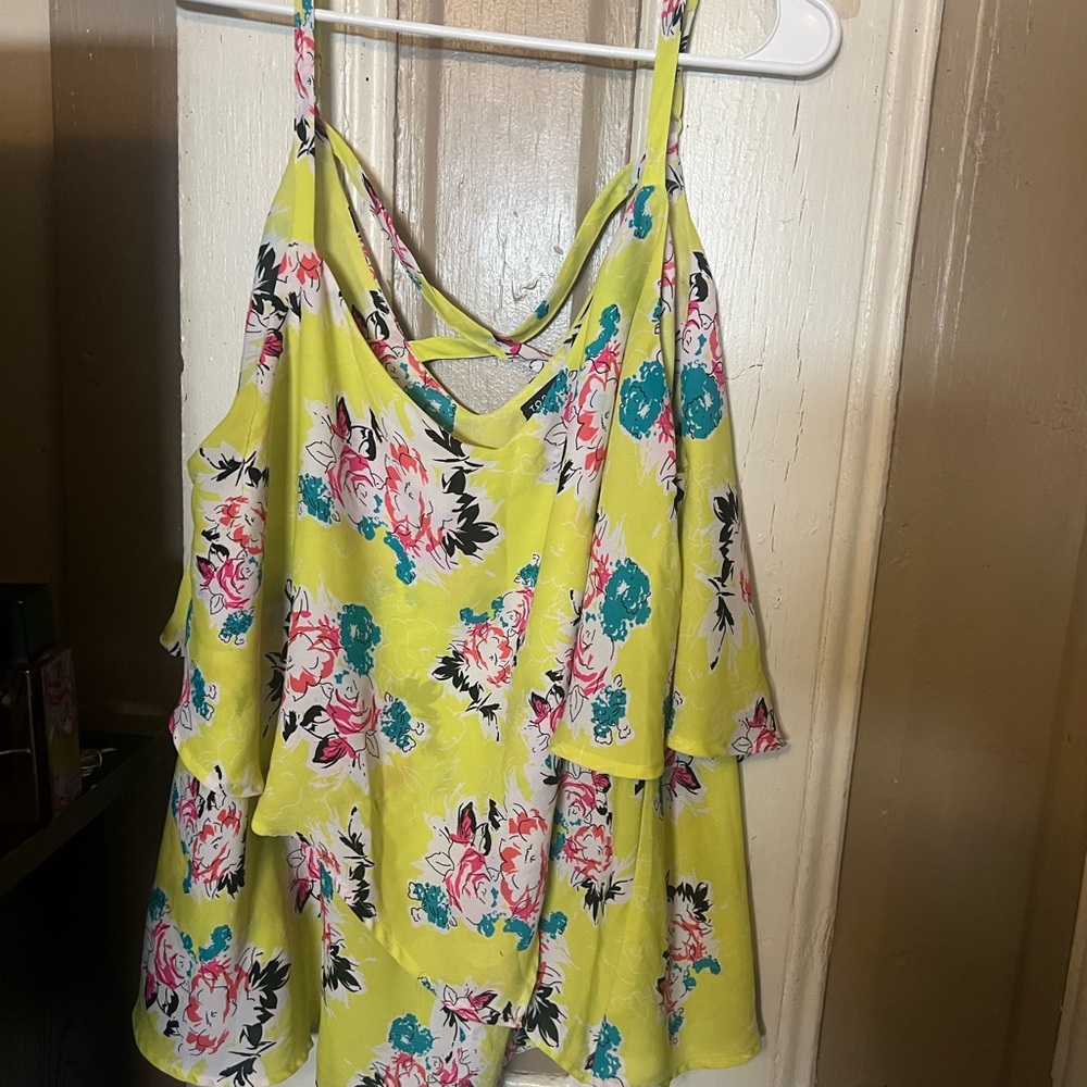 Torrid Yellow Floral Camisole